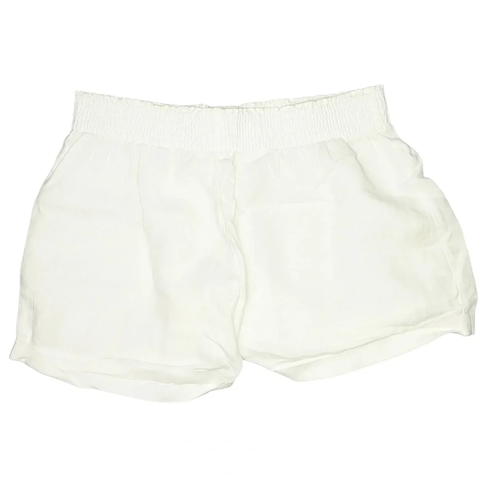Reformation 100% Linen High Rise White Cuffed Bloomer Short Size XL - Picture 1 of 3